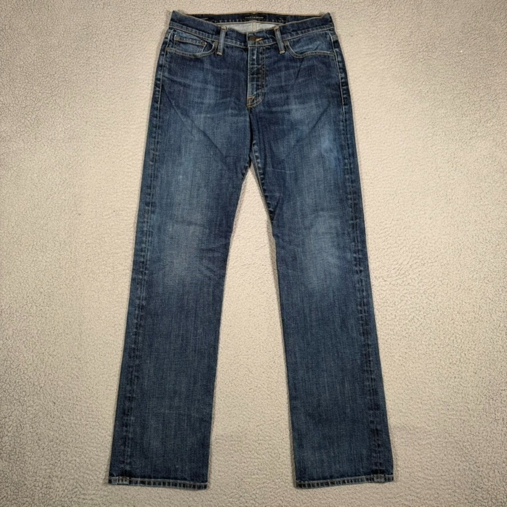 Lucky Brand Jeans Mens 30x34 Blue 363 Straight Fit Denim Casual Preppy 5 Pocket